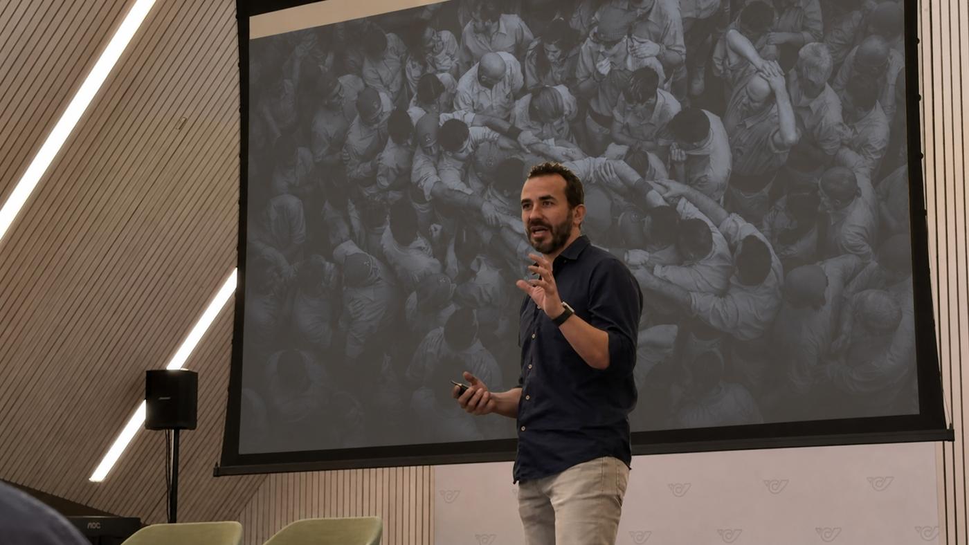 Josep Francesc Cortés durante una sesión